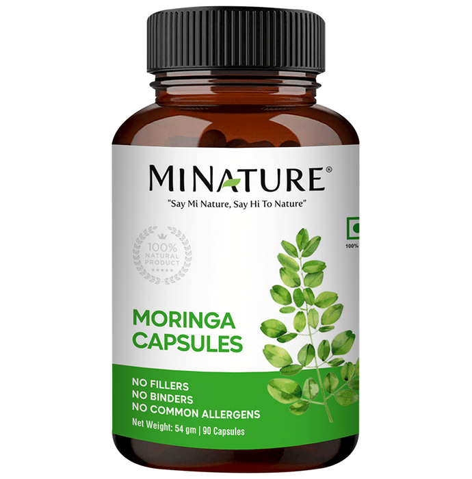 Minature Moringa Organic Capsules | Grocsy