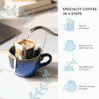 Blue Tokai Monsoon Malabar Medium-Dark Roast Easy Pour Sachets | Grocsy