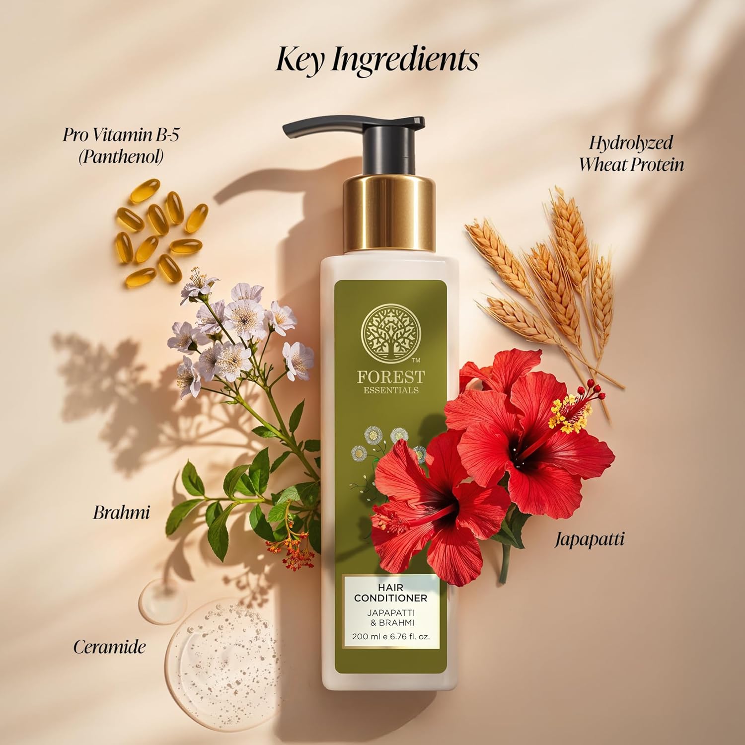Forest Essentials Hair Conditioner, Japapatti and Brahmi | Grocsy