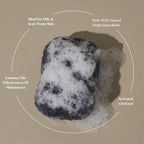 ILEM JAPAN Natural Konjac Sponge Body (Charcoal) | Grocsy
