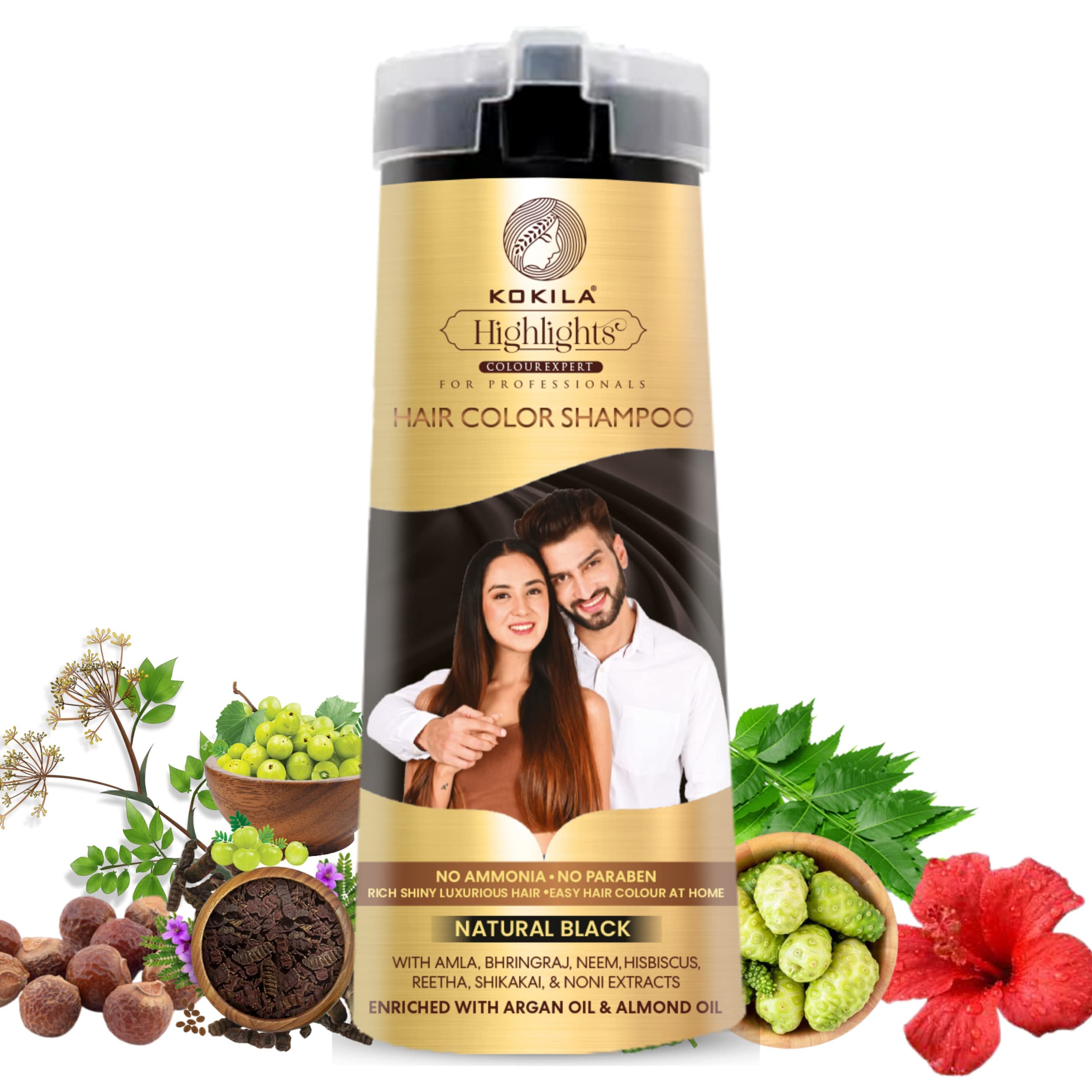 Kokila Shampoo For Men & Women, No Ammonia, No Paraben | Grocsy