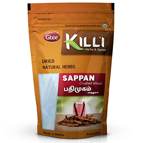 Killi Sappan Wood | Pathimugam | Patang | Pathimukham Crushed, 100g (Pack of 4) | Grocsy