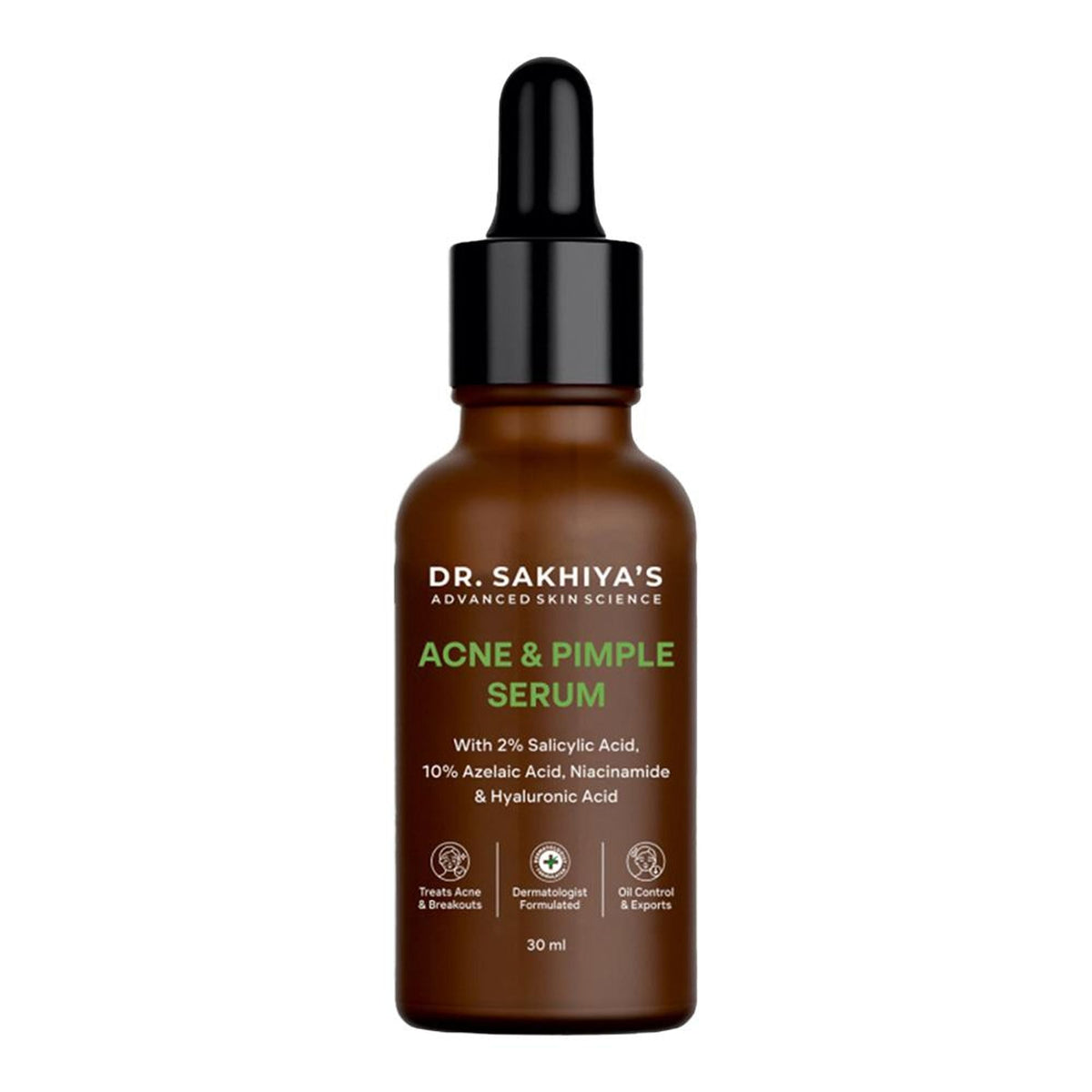 Dr.Sakhiya 2% Salicylic Acid Serum Anti-Acne Treatment for Pimples & Clogged Pores | Grocsy