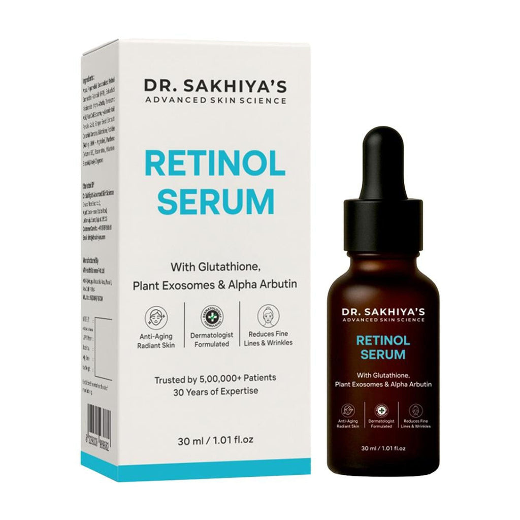 Dr.Sakhiya 2% Retinol Face Serum Anti-Aging & Skin Renewal Formula | Grocsy