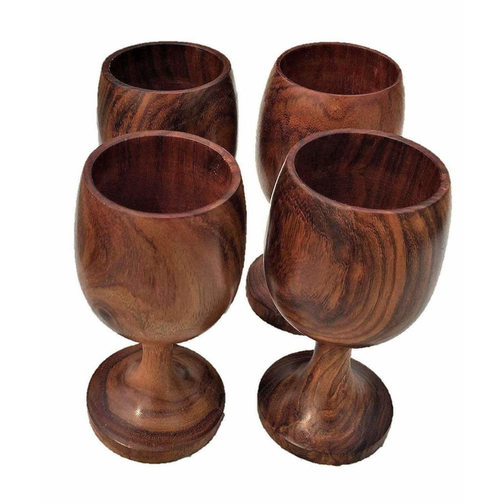 Handmade Sheesham Wooden Glass | Grocsy