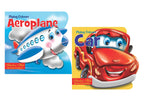 Storybook For Kids: Scholars Hub Flying Colours Cut Out Board Book (Cars, Aeroplane) (Set Of 2 Books) (Illustrated) (24 Pages ) | Grocsy