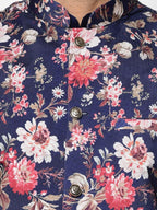 ABH Lifestyle Men's Floral Nehru Jacket | Grocsy