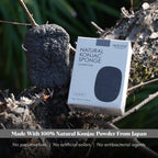 ILEM JAPAN Natural Konjac Sponge Body (Charcoal) | Grocsy