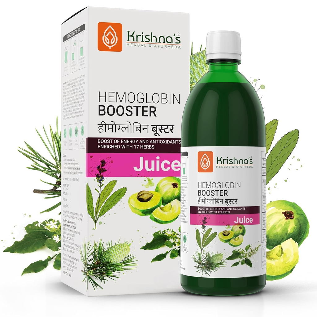 Krishna's Herbal & Ayurveda Hemoglobin Booster Tonic | Grocsy