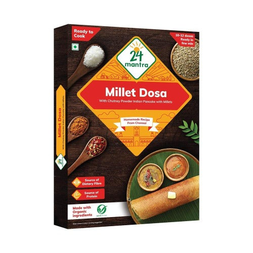 24 Mantra Ready to Cook Millet Dosa Mix | Grocsy