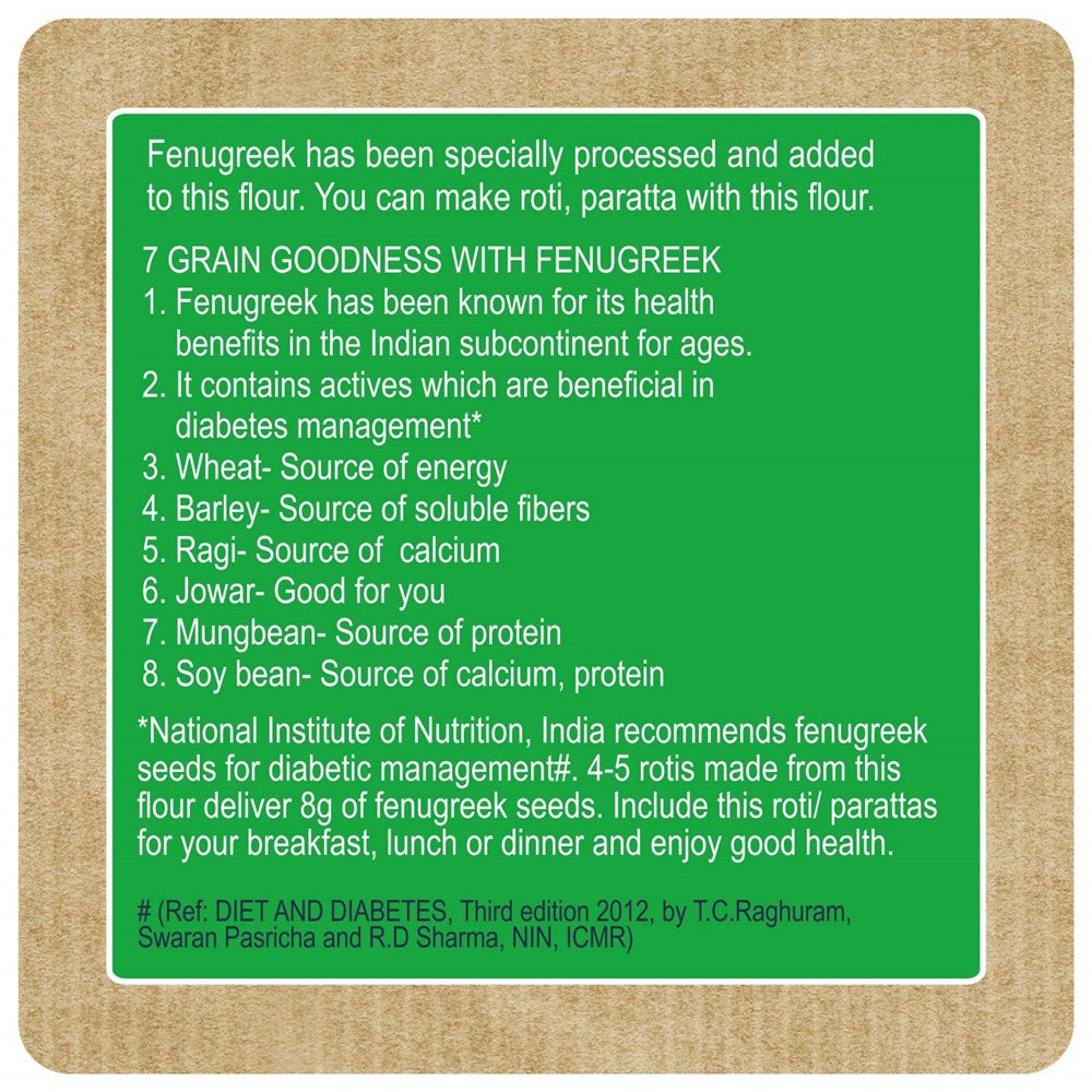 24 Mantra Organic 7Grain Methi Atta | Grocsy
