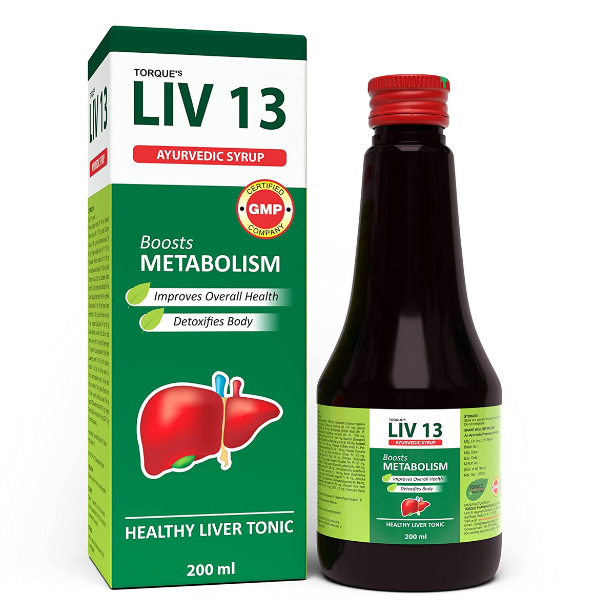 Torque's LIV 13 Ayurvedic Healthy Liver Tonic | Grocsy