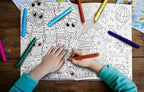Doodle Colouring For Kids - Blue Edition : Kids Colouring Book, Colouring Book For Toddlers, Fun Learning Colouring Book, Colouring Book For Young Learners | Grocsy