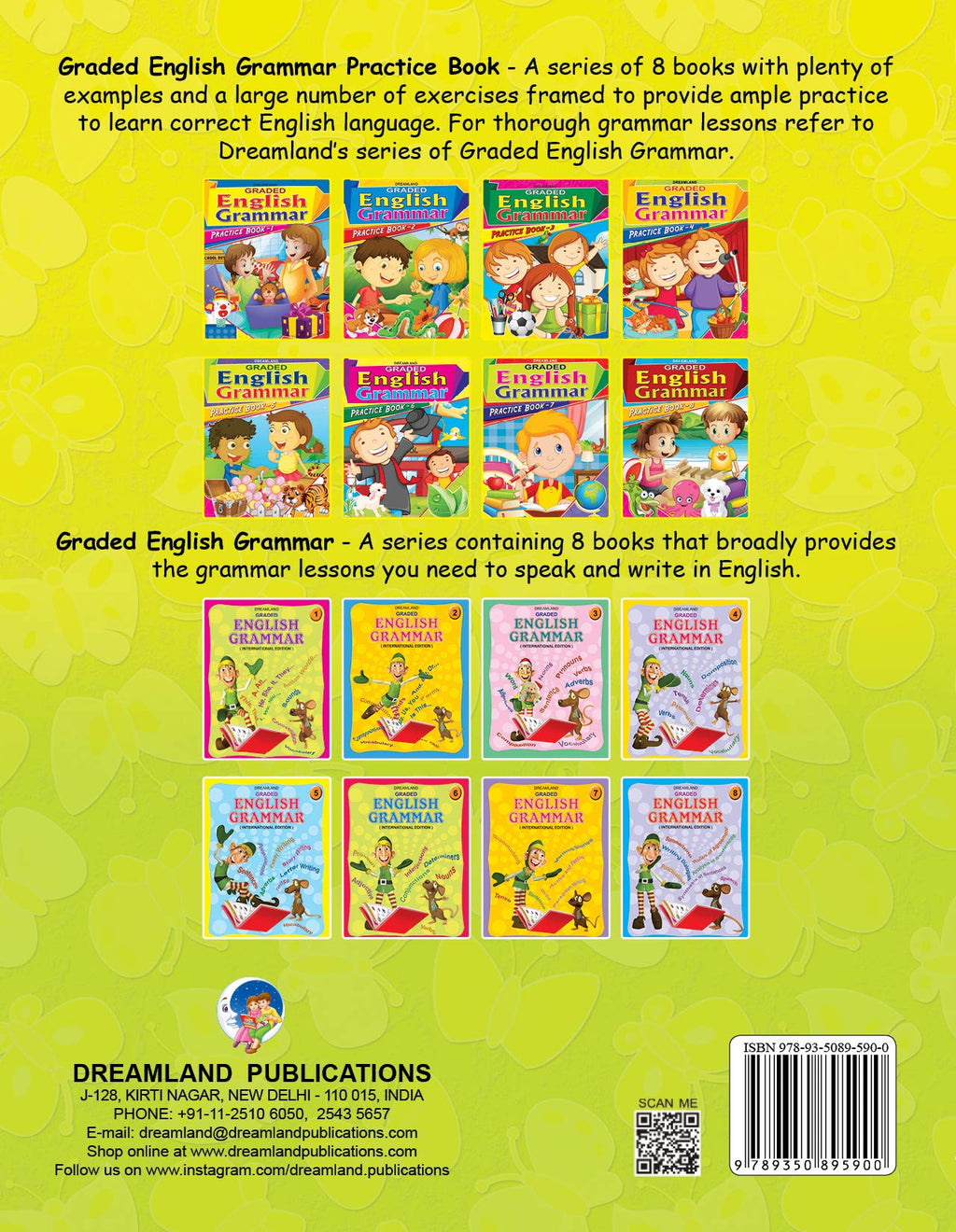 Dreamland Graded English Grammar Practice Book - 4 | Grocsy