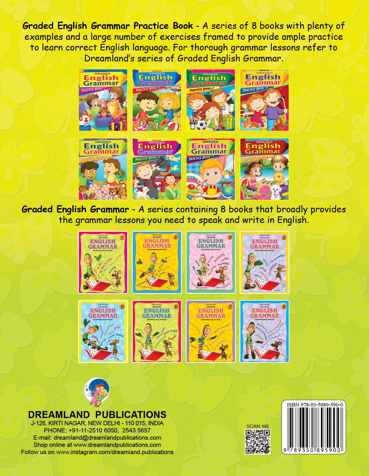 Dreamland Graded English Grammar Practice Book - 4 | Grocsy