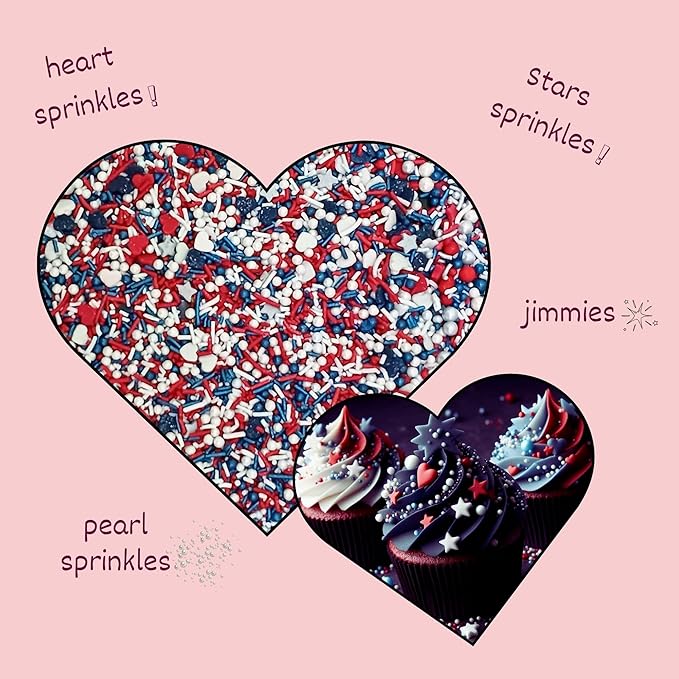 Confect Patriotic Sprinkles for Decoration 02 | Grocsy