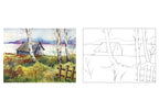 Scholars Hub Best Scenery In Water Colour Book- Vol-1, Vol 2 ( Set Of 2 Books) | 40 Pages | Grocsy