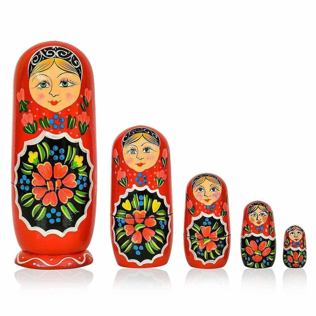 Indian doll - Kids Handmade Hand Painted Cute Wooden Indian Women Nesting Dolls | Grocsy