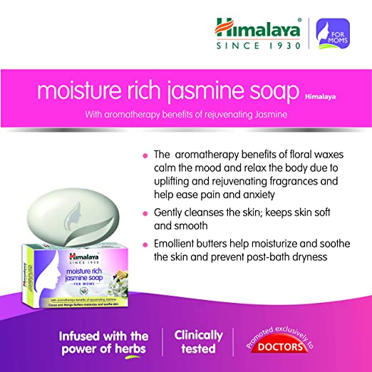 Himalaya Herbals Moisture Rich Jasmine Soap For Moms | Grocsy
