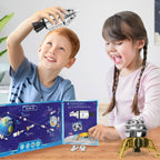 Imagimake Mapology Man's Journey to Moon | NASA Mission Apollo 11 | Rocket & Satellite Model Making Set | Space Toys for ages 8-13 | Educational Science Kits for Kids Age 8-12 | Gifts for Boys & Girls | Grocsy