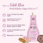 Nat Habit Fresh Gulab Khus Ksheer Lepa Face Mask For Pore Refining, Tightening | Grocsy