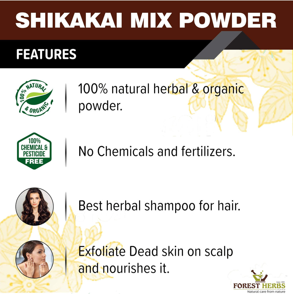 Forest Herbs Shikakai Mix Hair Care Powder | Grocsy
