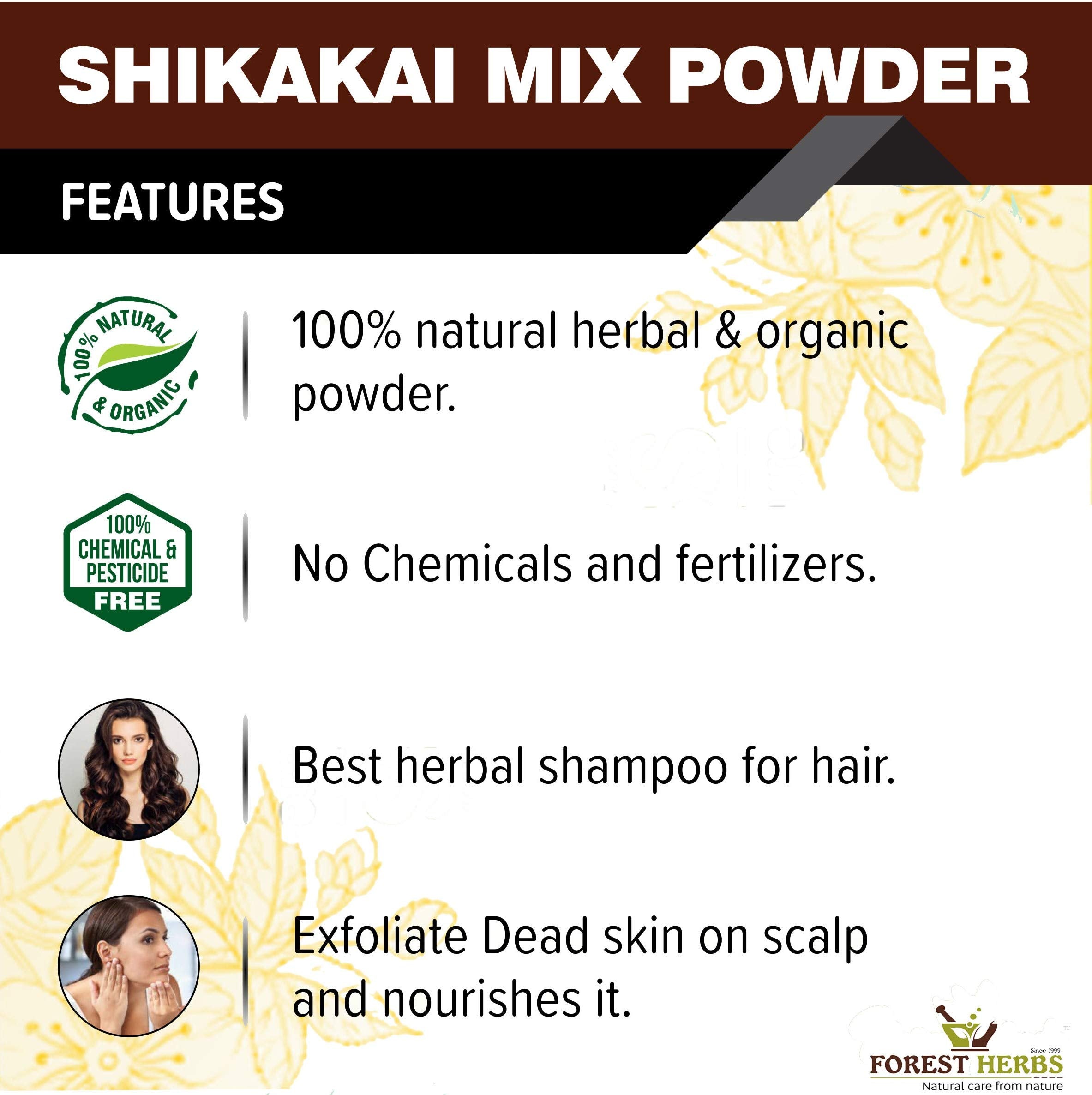 Forest Herbs Shikakai Mix Hair Care Powder | Grocsy