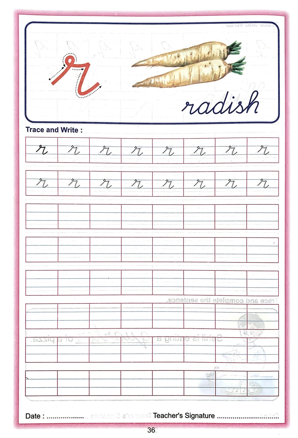 Scholars Hub Cursive Writing Book (Practice)- Alphabet Cursive Writing. (Capital) & Alphabet Cursive Writing. (Small) (Set Of 2 Books) ( Ages 3-6) | 112 Pages | Grocsy