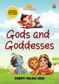 Gods and Goddesses: Curious Laddoos | Illustrated activity book for Children | Hindu mythology | Hanuman, Ganesha, Krishna, Saraswati, Lakshmi, and other gods and goddesses | For ages 4+ - Shruti Haldia Negi | Grocsy