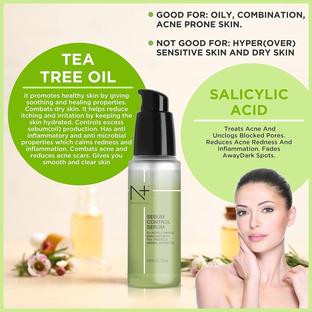 N Plus Professional Sebum Control Face Serum | Grocsy