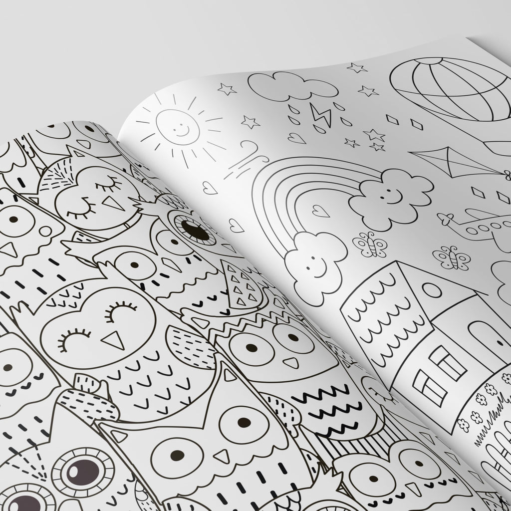 Doodle Colouring For Kids - Blue Edition : Kids Colouring Book, Colouring Book For Toddlers, Fun Learning Colouring Book, Colouring Book For Young Learners | Grocsy