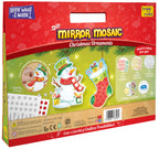 Imagimake Mirror Mosaic Christmas Kids Art Set | DIY Craft Kit | Foil Stickers for Kids | Birthday Gift for Girls and Boys Ages 3,4,5,6,7,8 | Christmas Toys for Girls Age 4,5,6,7,8 | Grocsy