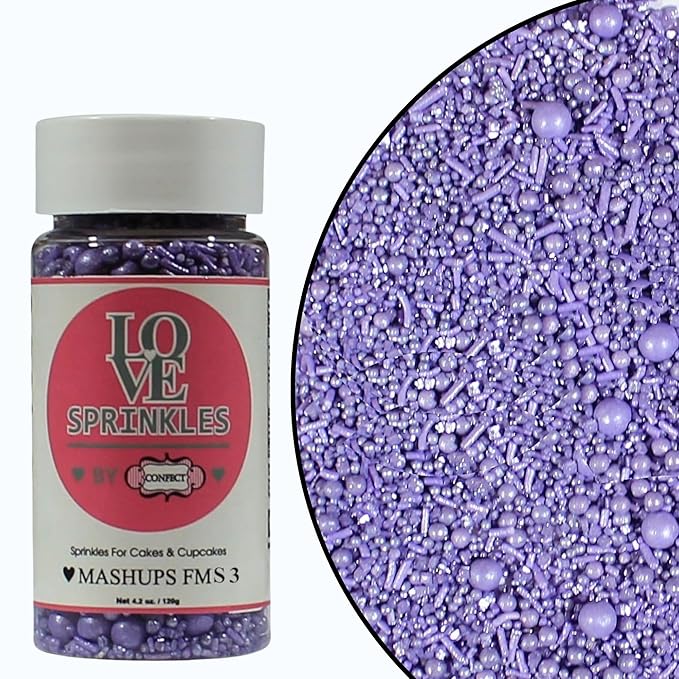 Confect Lavender | Sprinkles Bottle for Decoration Bottle | Grocsy