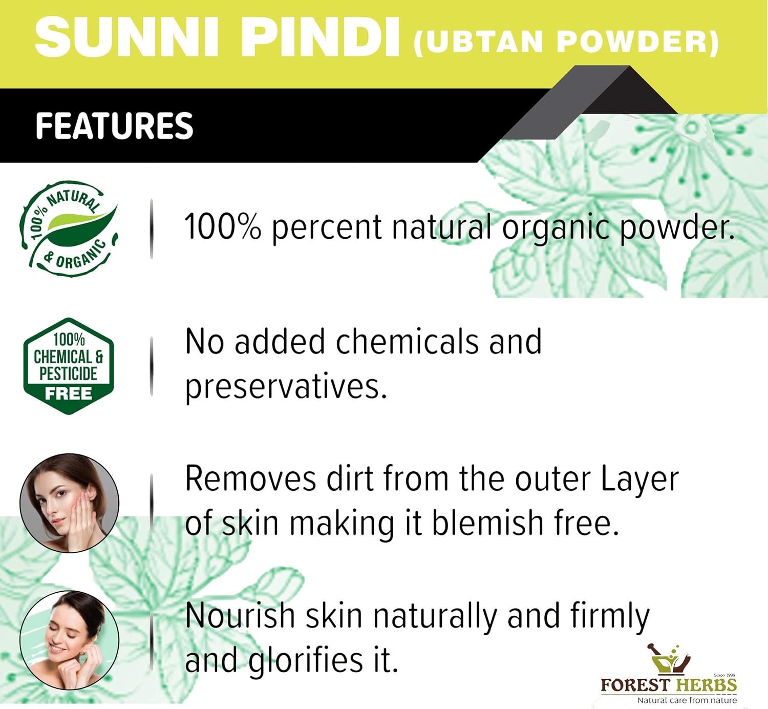 Forest Herbs Sunni Pindi Bath Powder | Grocsy