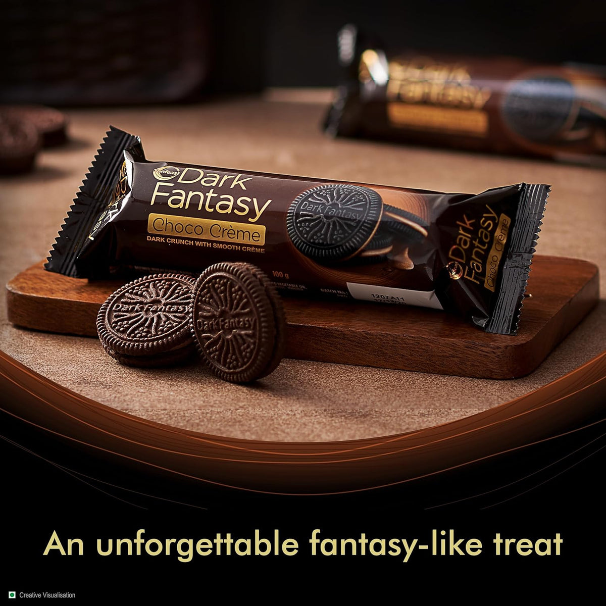 Sunfeast Dark Fantasy Sandwich Creme Dark Crunch With Choco Creme | Grocsy