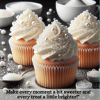 Confect White | Sprinkles Bottle for Decoration Bottle | Grocsy