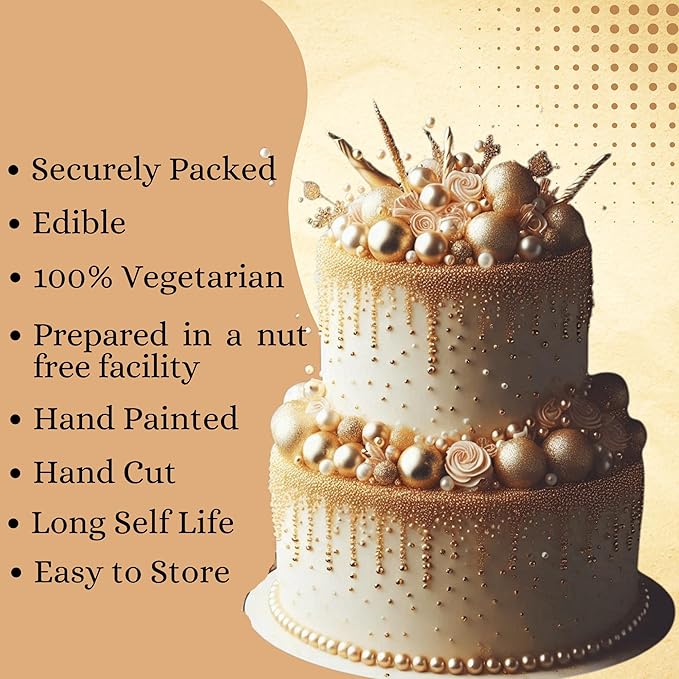 Confect Champagne Gold | Sprinkles Bottle for Decoration Bottle | Grocsy