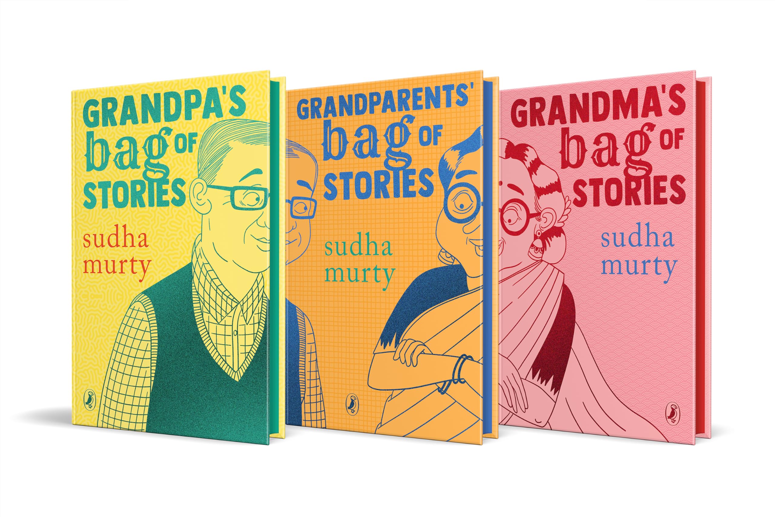 A Bagful of Stories: A Gift Edition Boxset of Grandma’s, Grandpa’s and Grandparents’ Bag of Stories by Sudha Murty | Grocsy