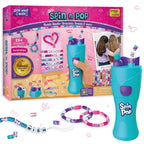Imagimake Spin n Pop : DIY Bracelets Braids & More | Patented Electric Bracelet Maker | DIY Craft Kits for Girls Ages 8-13 | Create 25+ Accessories for Girls 10-12 | Teenage Girl Gift Ideas | Grocsy