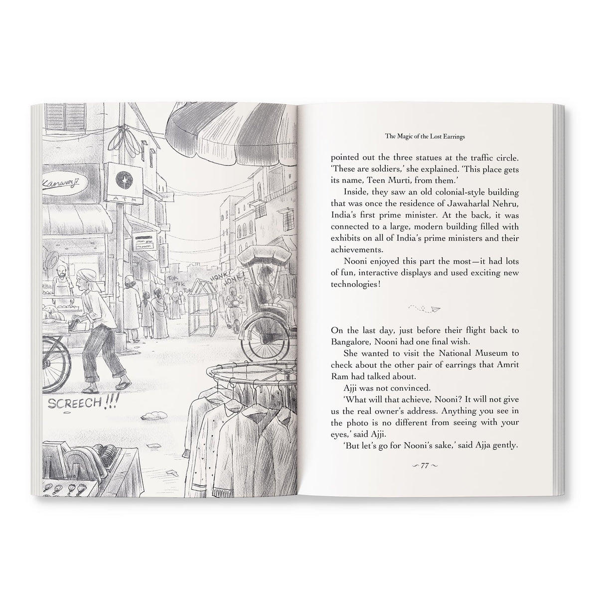 The Magic of the Lost Earrings: A New Nooni Adventure by Sudha Murty - A Story of History, Family Bonds and Hidden Treasures Ages 9+ | Grocsy