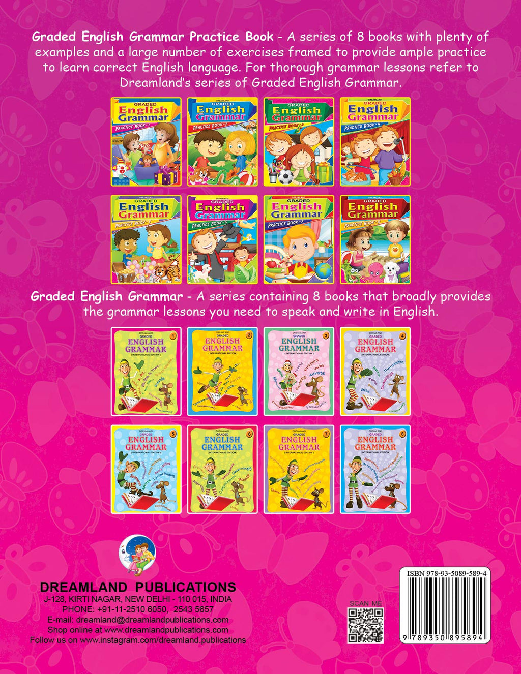 Dreamland Graded English Grammar Practice Book - 3 | Grocsy