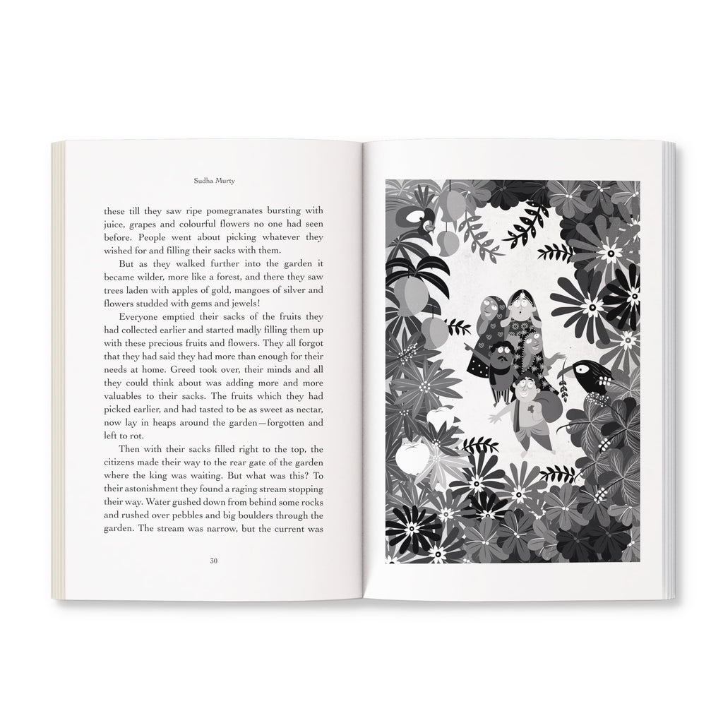 Grandma's Bag Of Stories: Collection of 20+ Illustrated short stories, traditional Indian folk tales by Sudha Murty | Grocsy