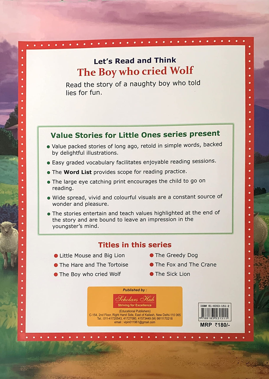 Value Stories.-The Boy Who Cried Wolf. | Grocsy