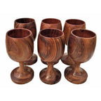 Handmade Sheesham Wooden Glass | Grocsy