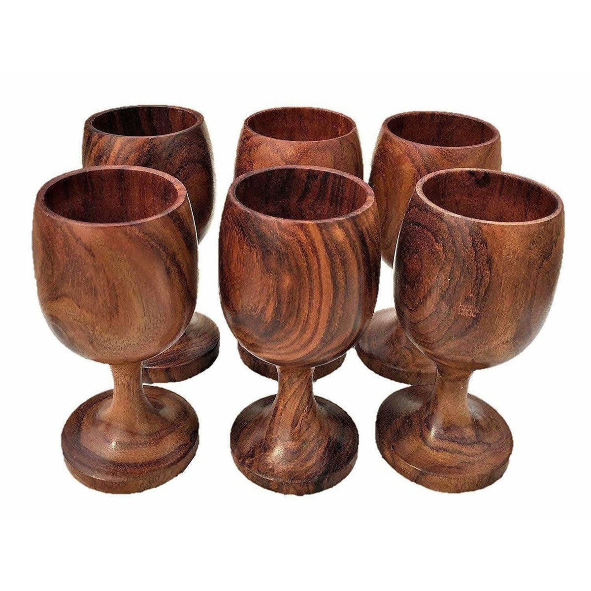 Handmade Sheesham Wooden Glass | Grocsy