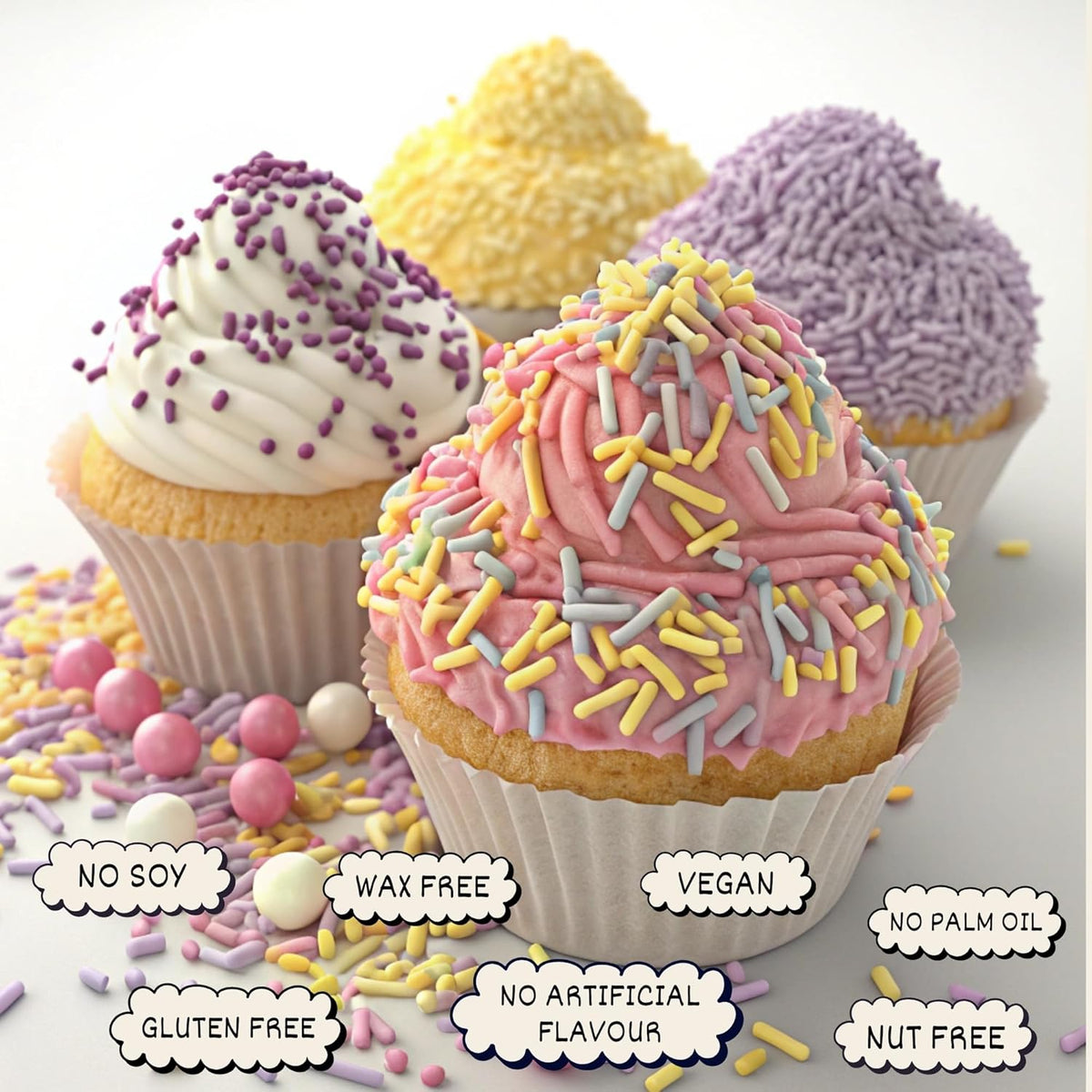 Confect Rainbow Sprinkles for Decoration 02 | Grocsy