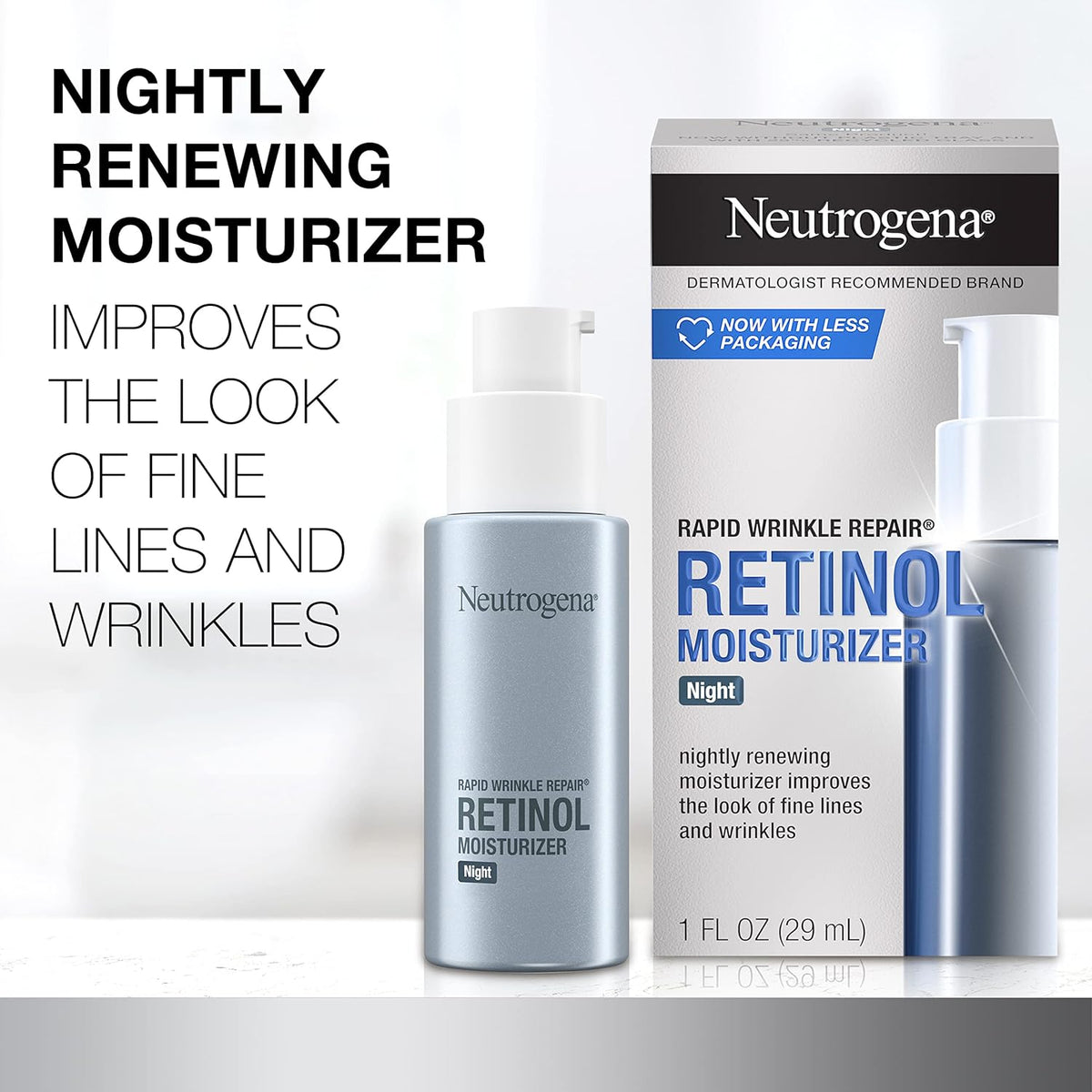 Neutrogena Rapid Wrinkle Repair Night Moisturizer | Grocsy