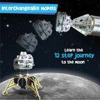 Imagimake Mapology Man's Journey to Moon | NASA Mission Apollo 11 | Rocket & Satellite Model Making Set | Space Toys for ages 8-13 | Educational Science Kits for Kids Age 8-12 | Gifts for Boys & Girls | Grocsy
