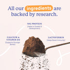 Gritzo SuperMilk Height+ (7-12y Boys), 10g Protein Powder - Double Chocolate | Grocsy