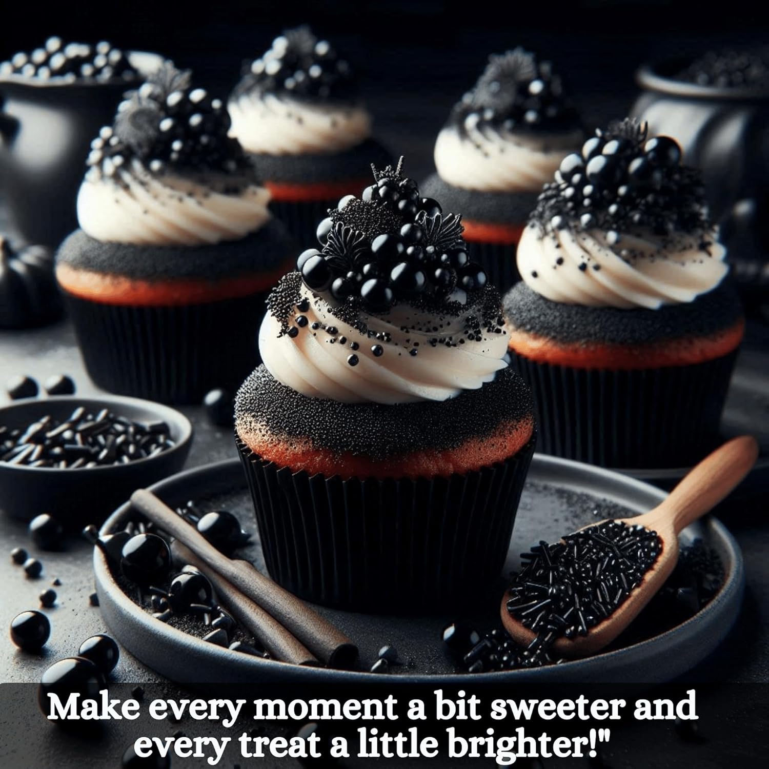 Confect Black | Sprinkles Bottle for Decoration Bottle | Grocsy
